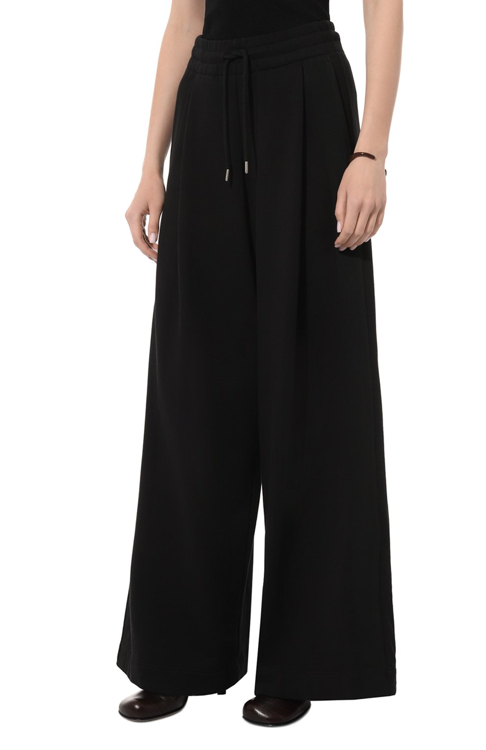 Хлопковые брюки DRIES VAN NOTEN черного цвета по цене 51900 руб., арт. 011159-8610, фото 3 Хлопковые брюки DRIES VAN NOTEN, арт. 011159-8610, фото 3