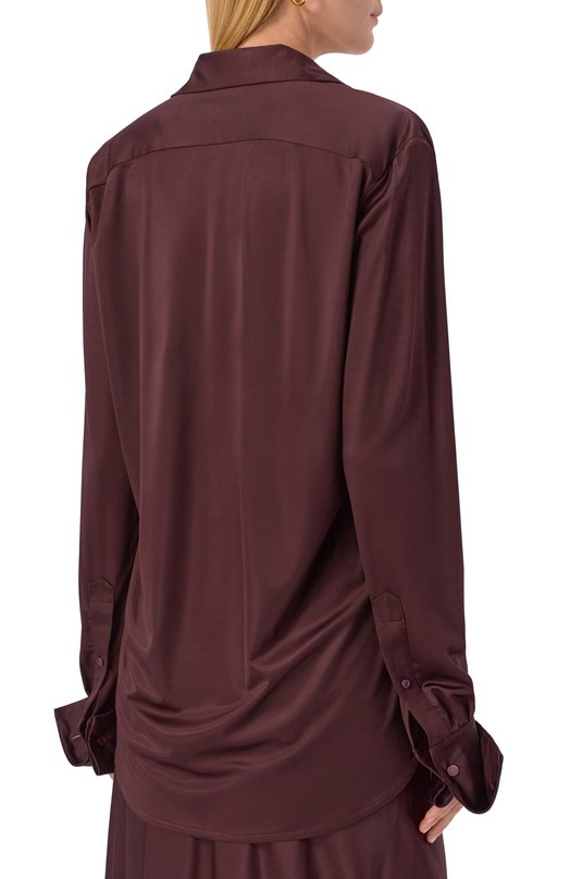 Блузка из вискозы Dries Van Noten 252-011155-2617 Бордовый  252-011155-2617 Фото 4