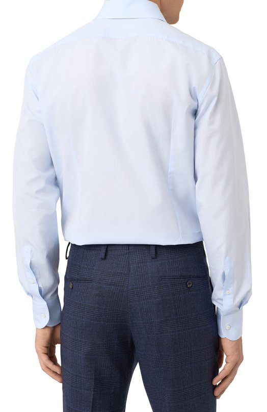 Хлопковая сорочка Corneliani 25P100-2511700 Голубой  25P100-2511700 Фото 4