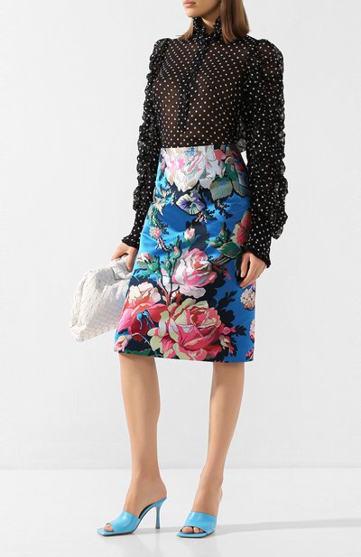 Юбка DRIES VAN NOTEN синего цвета по цене 89950 руб., арт. 201-10805-9051, фото 2 Юбка DRIES VAN NOTEN, арт. 201-10805-9051, фото 2