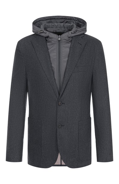 Мужской пиджак из шерсти и кашемира CORNELIANI, арт. 266537-2618535