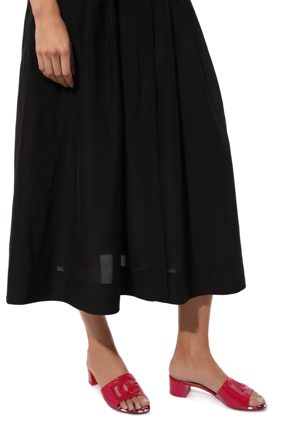 Кожаные мюли bianca DOLCE & GABBANA, арт. CR1139/AN853, фото 3