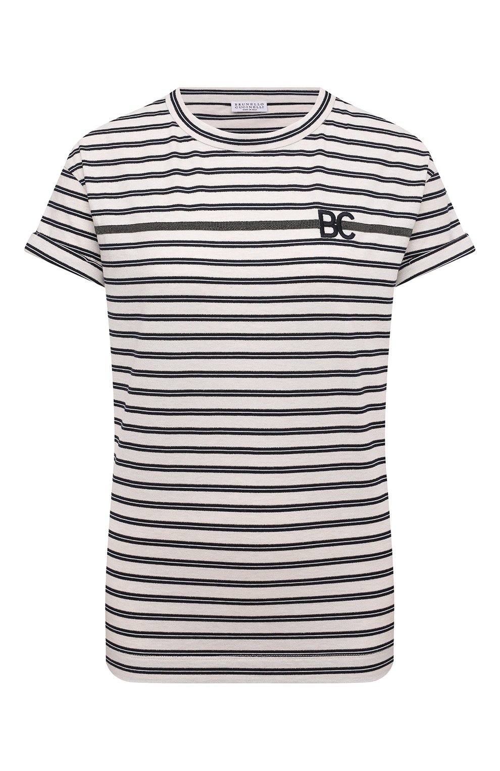 Хлопковая футболка BRUNELLO CUCINELLI, арт. MH994BN420, фото 1