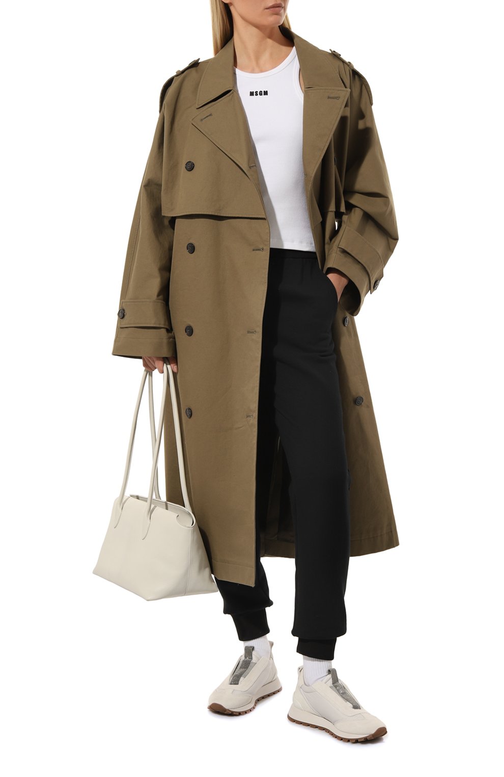 Комбинированные кроссовки BRUNELLO CUCINELLI, арт. MZSFGB1118, фото 2