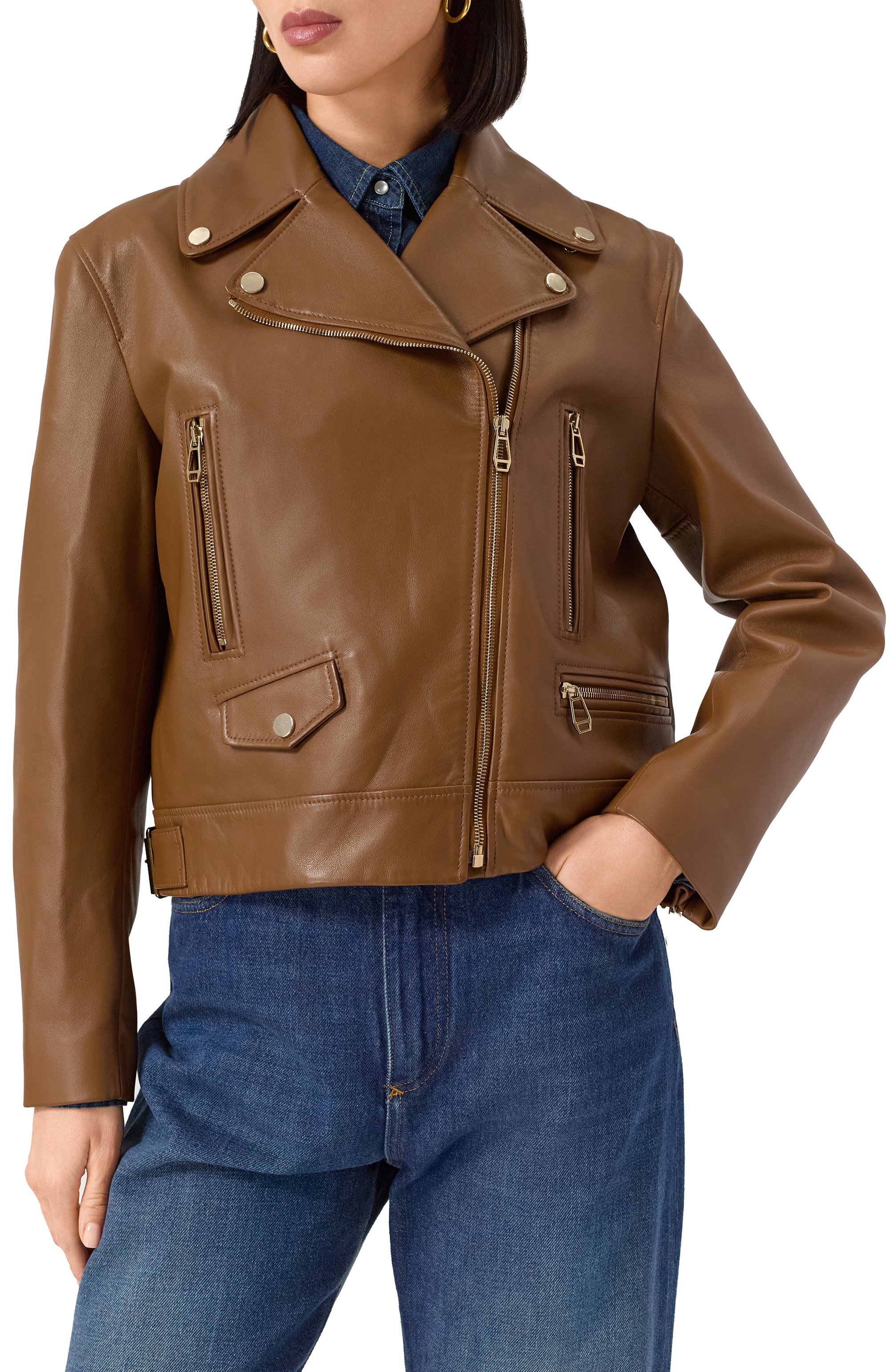 Кожаная куртка MVST, арт. ZBCK-Y089, фото 3