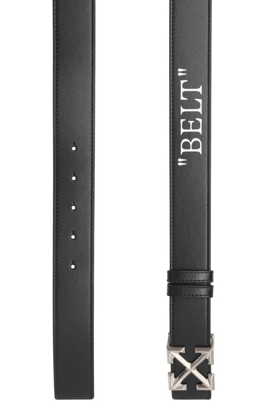 Кожаный ремень Off-White 0MRB14GC99LEA001 Чёрный  0MRB14GC99LEA001 Фото 3