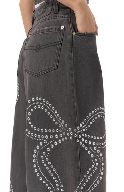 Джинсы BLUMARINE серого цвета по цене 89350 руб., арт. RF6021/D5108, фото 5 Джинсы BLUMARINE, арт. RF6021/D5108, фото 5