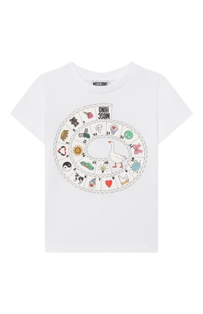 Хлопковая футболка MOSCHINO, арт. HYM058/LAA02_001