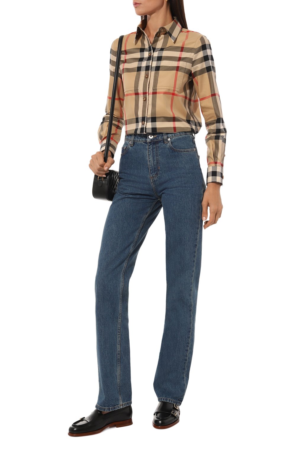 Кожаные монки SANTONI черного цвета по цене 83950 руб., арт. WUQG70581BJ2SLPH, фото 2 Кожаные монки SANTONI, арт. WUQG70581BJ2SLPH, фото 2