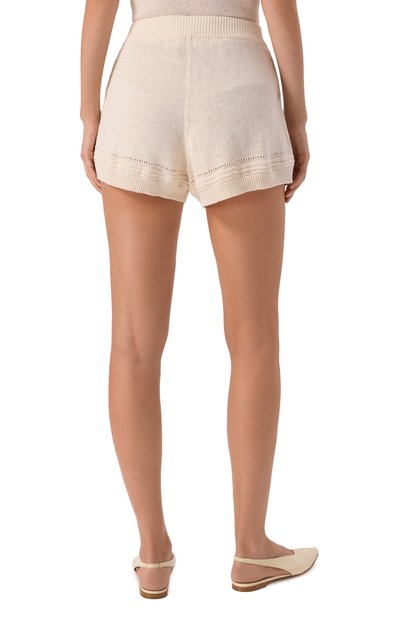 Шорты изо льна и хлопка MVST кремового цвета по цене 82700 руб., арт. WS61-617MU, фото 4 Шорты изо льна и хлопка MVST, арт. WS61-617MU, фото 4