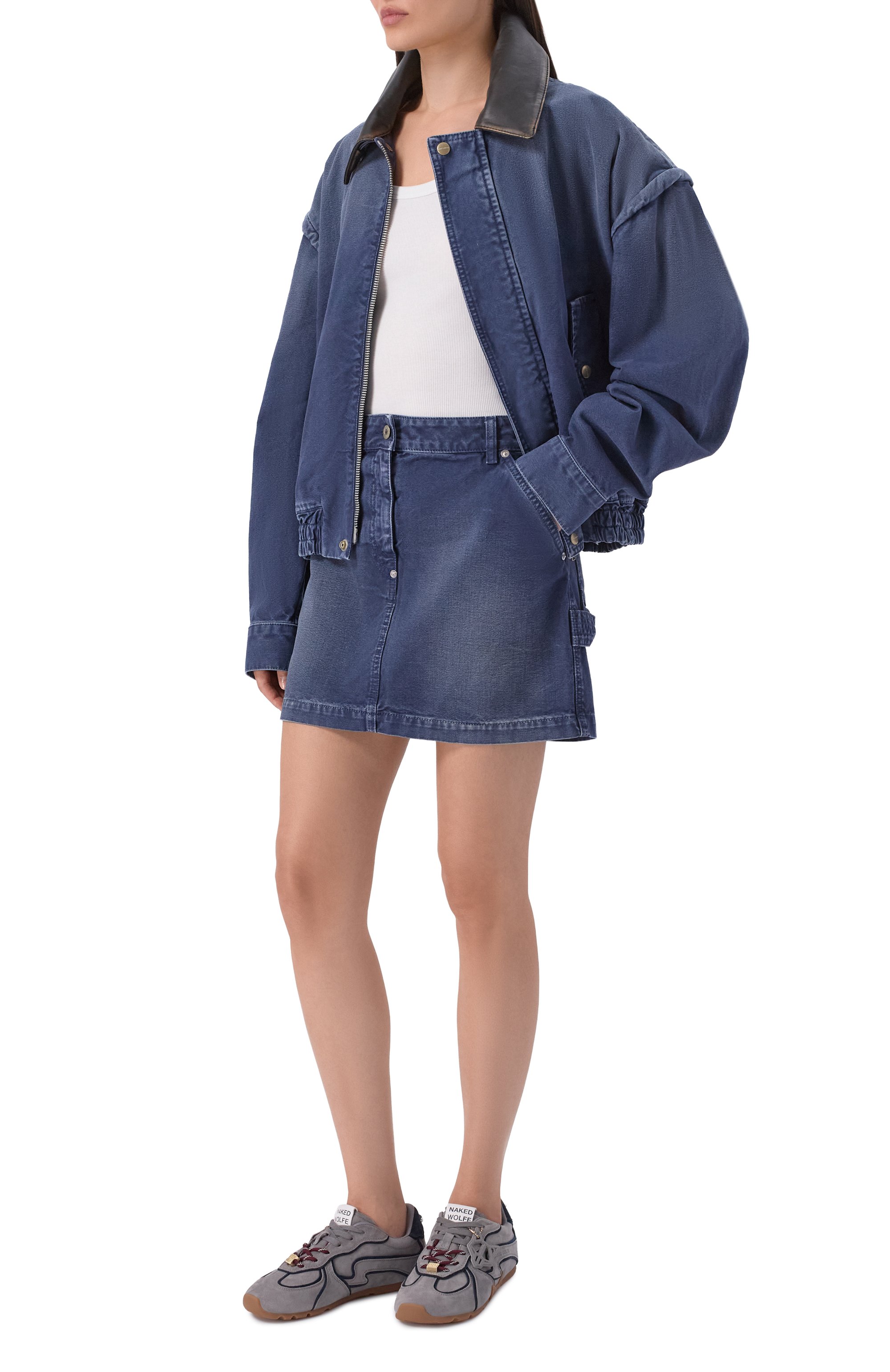 Замшевые кроссовки adored NAKED WOLFE темно-серого цвета по цене 29400 руб., арт. AD0RED/SUEDE, фото 3 Замшевые кроссовки adored NAKED WOLFE, арт. AD0RED/SUEDE, фото 3