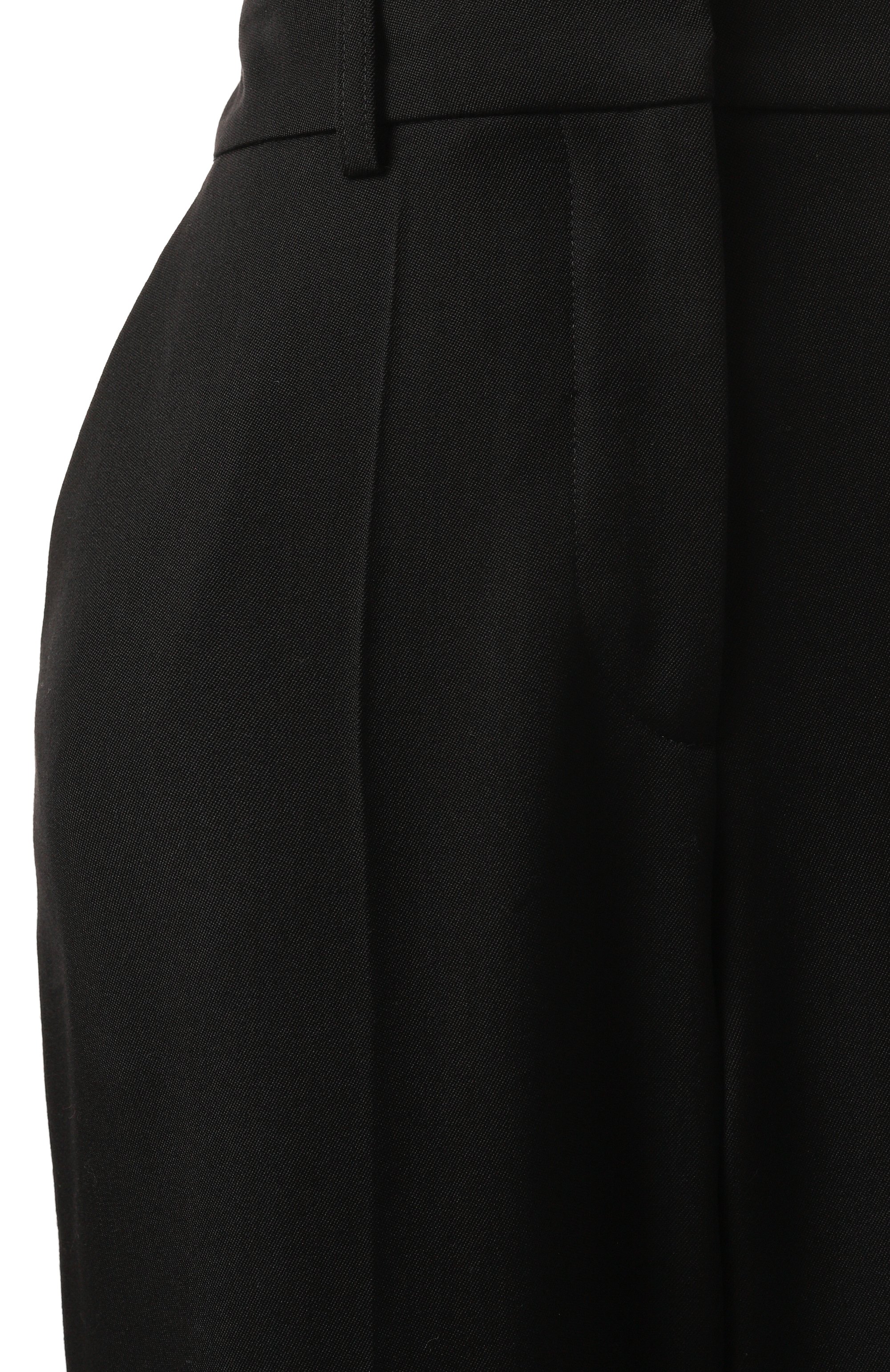 Шерстяные брюки BALMAIN черного цвета по цене 126500 руб., арт. BF1P0105/WC09, фото 6 Шерстяные брюки BALMAIN, арт. BF1P0105/WC09, фото 6