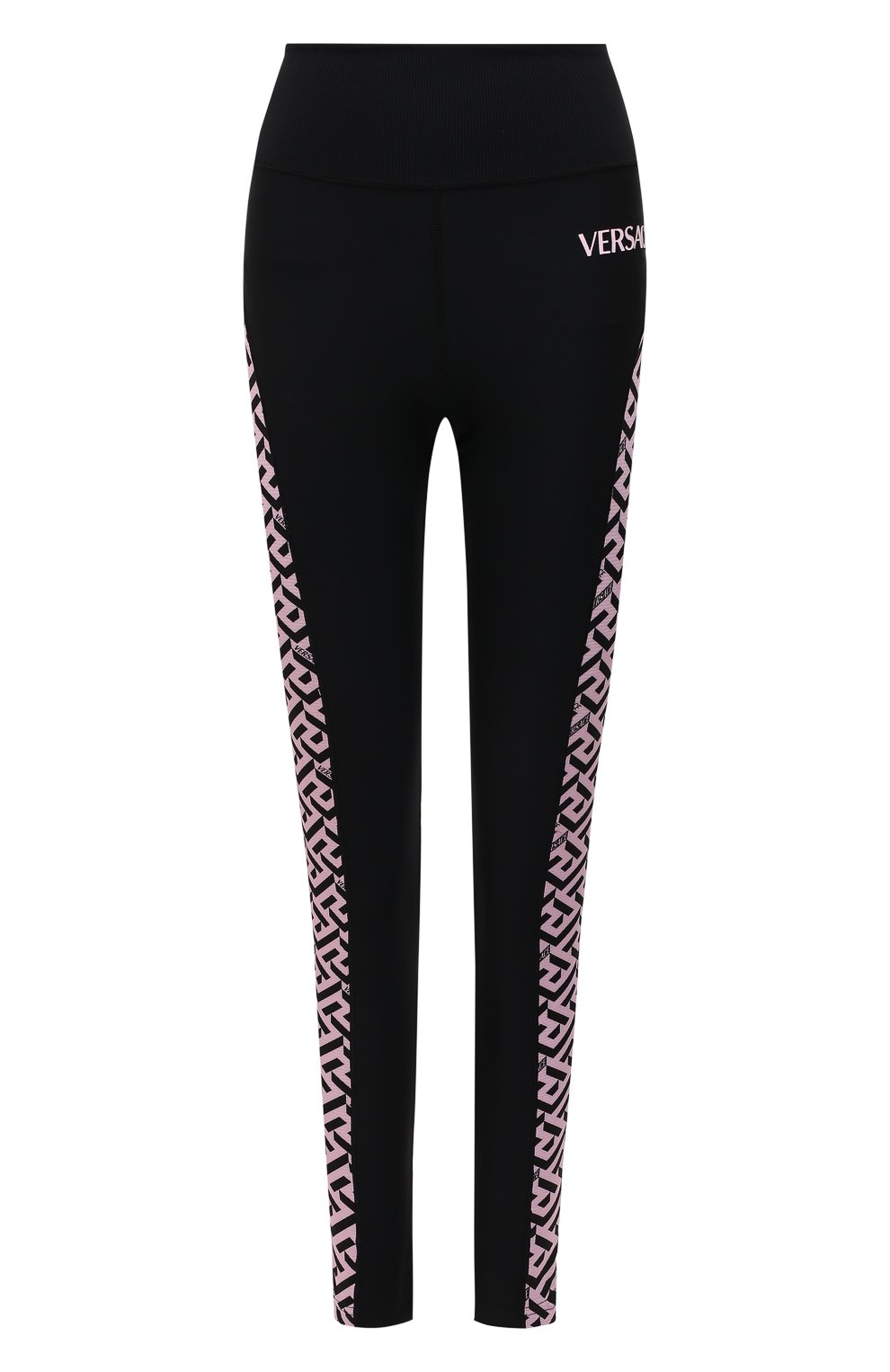 Легинсы VERSACE розового цвета по цене 35400 руб., арт. 1002079/1A01621, фото 1 Легинсы VERSACE, арт. 1002079/1A01621, фото 1