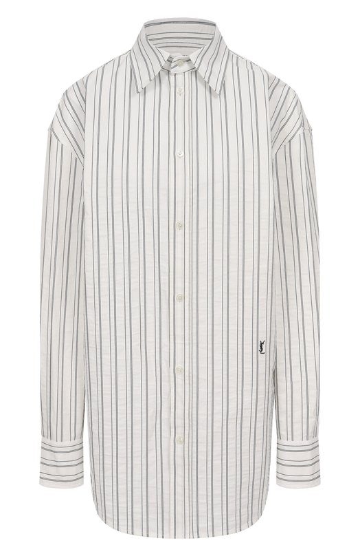 Хлопковая рубашка Saint Laurent 829703/Y6K54 Белый 829703/Y6K54
