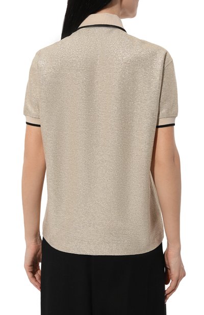 Поло изо льна и хлопка BRUNELLO CUCINELLI, арт. ML947B1282, фото 4