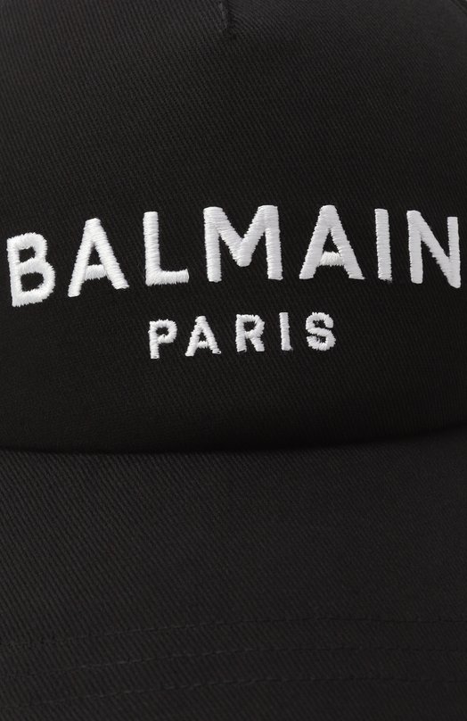 Хлопковая бейсболка Balmain FH0XA015/CB24 Чёрный  FH0XA015/CB24 Фото 3
