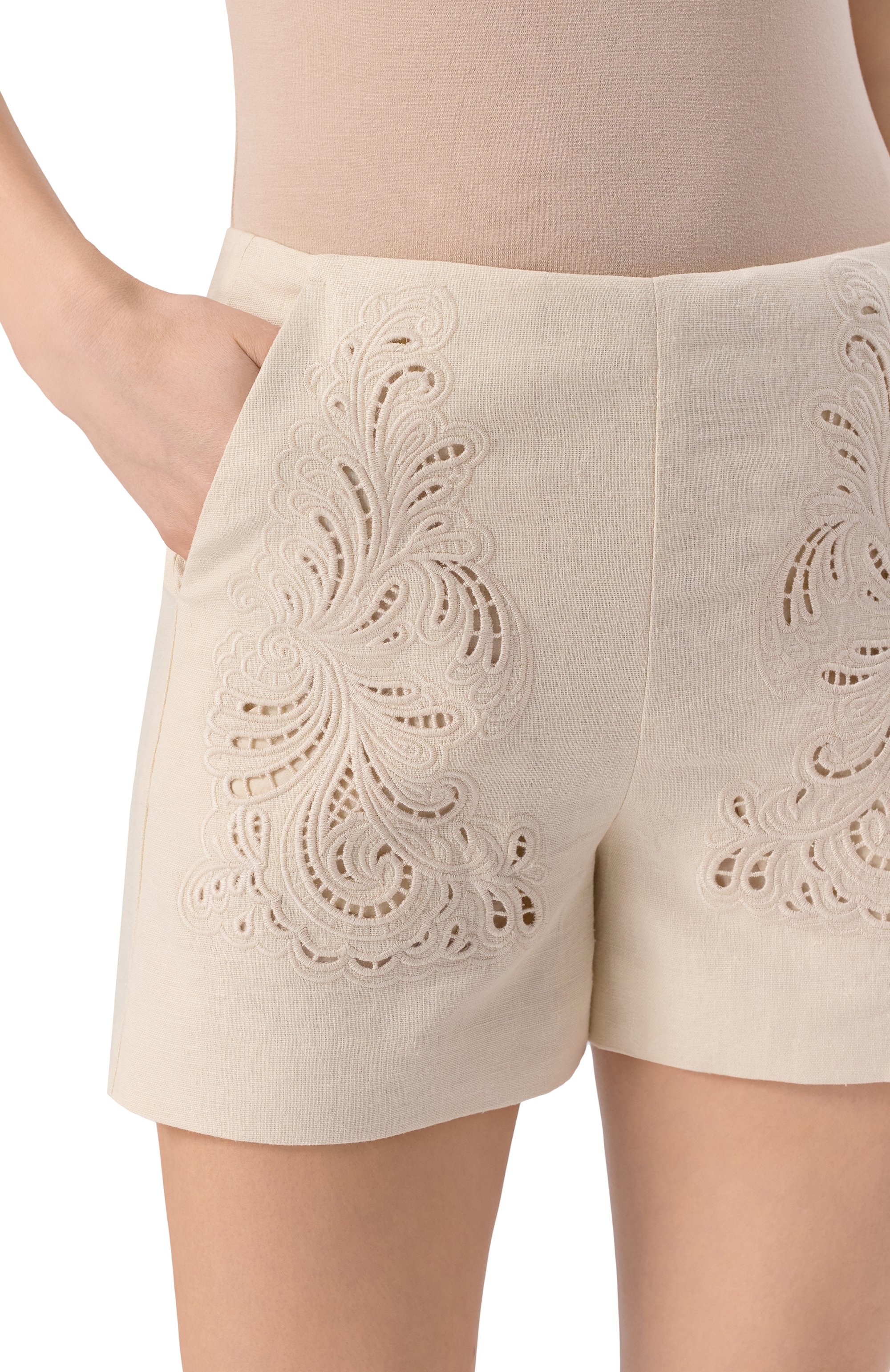 Шорты изо льна и вискозы TWINSET, арт. 251TP2162, фото 5