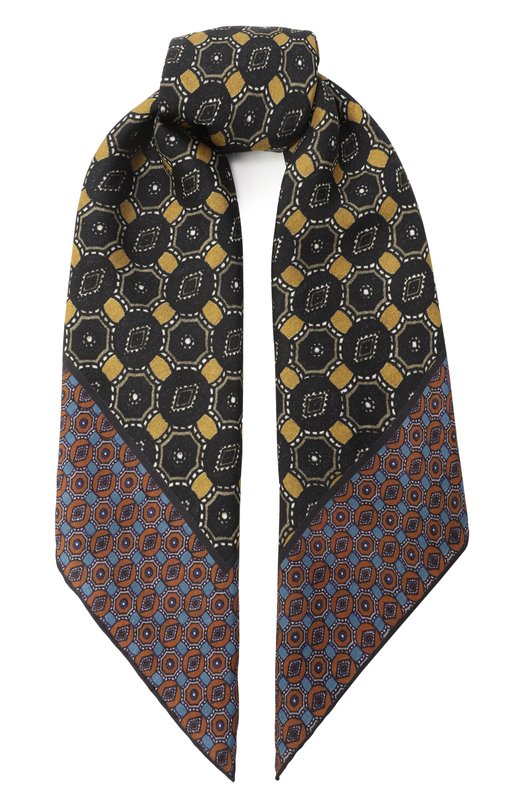Шелковый платок Dries Van Noten 011300-2210-205 Разноцветный 011300-2210-205