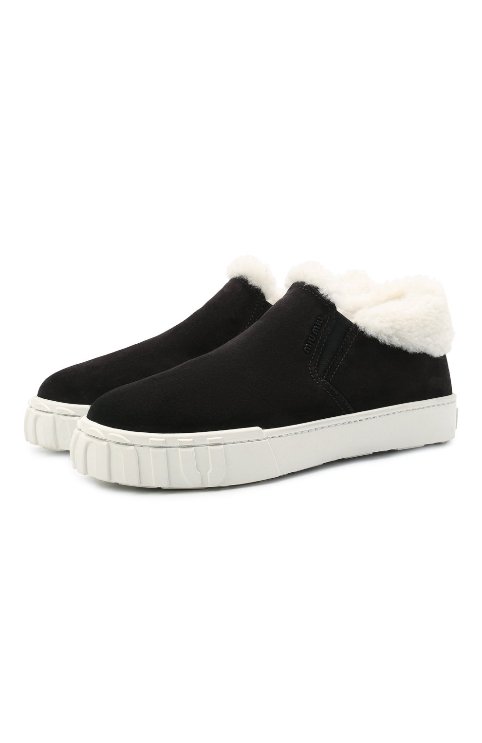 Замшевые слипоны MIU MIU, арт. 5T382D-3J9N-F0889-005, фото 1