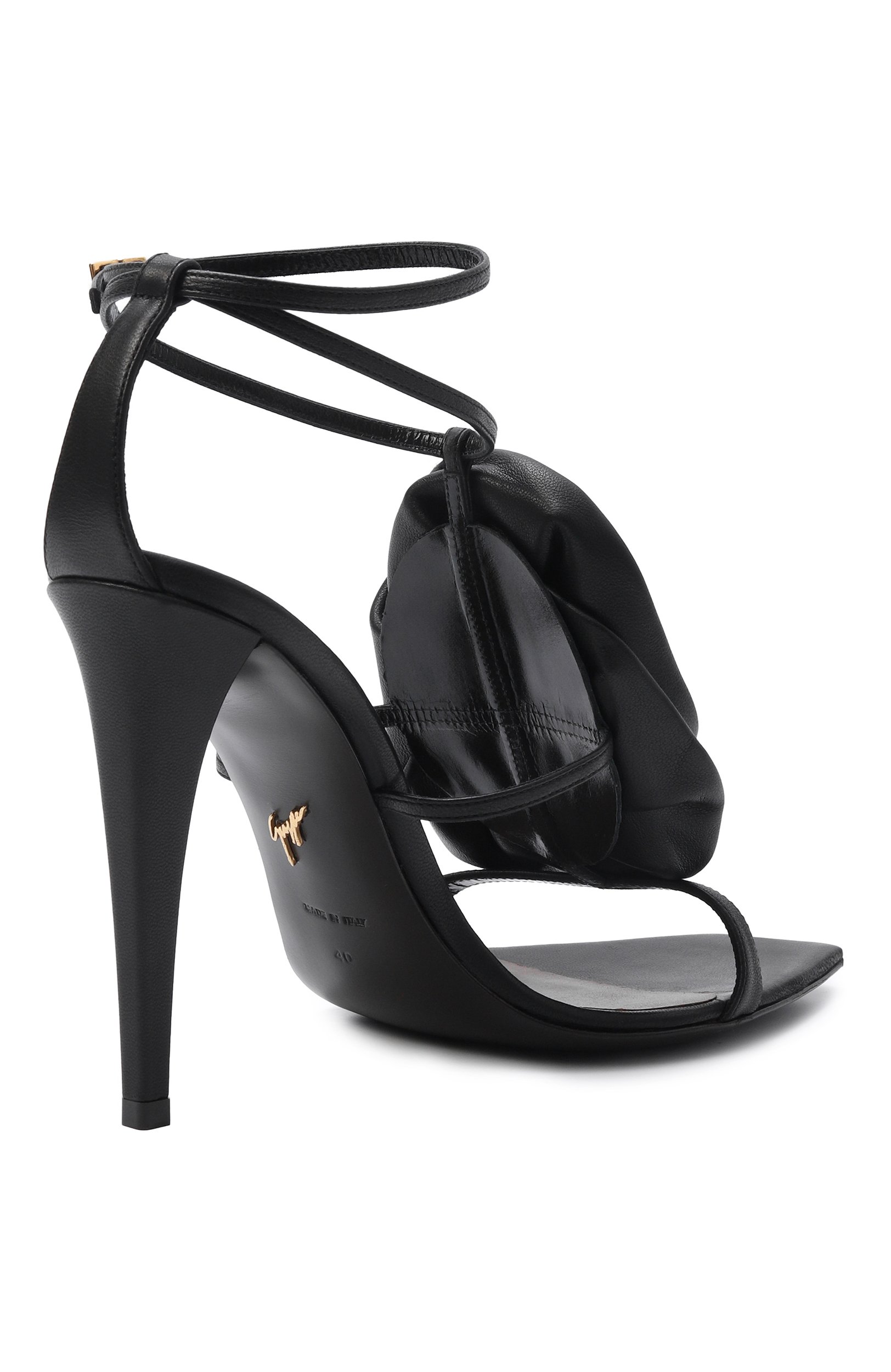 Кожаные босоножки cursed flower 105 GIUSEPPE ZANOTTI DESIGN, арт. I600012, фото 5