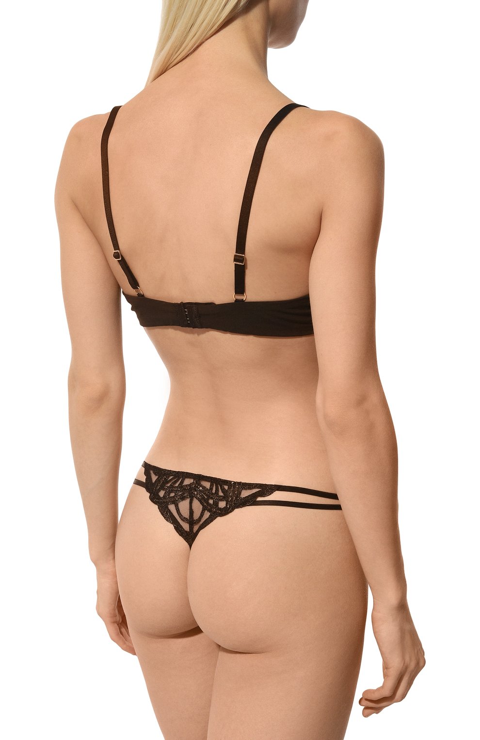 Трусы-стринги AUBADE черного цвета по цене 11940 руб., арт. 1C23, фото 3 Трусы-стринги AUBADE, арт. 1C23, фото 3