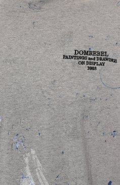 Мужская хлопковый лонгслив DOMREBEL серого цвета, арт. CRUSHED/L0NG SLEEVE T-SHIRT | Фото 5 (Рукава: Длинные; Длина (для топов): Стандартные; Стили: Гранж; Принт: С принтом; Материал сплава: Проставлено; Материал внешний: Хлопок; Драгоценные камни: Проставлено)