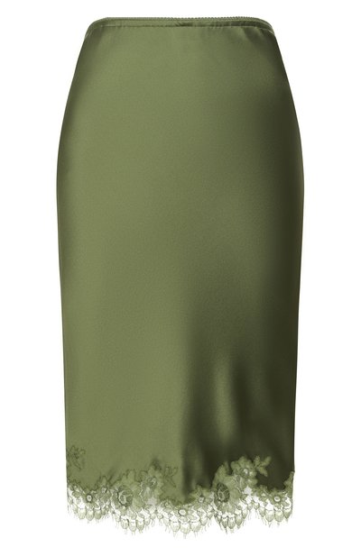 Женская атласная юбка SAINT LAURENT, арт. 863693/Y7G27