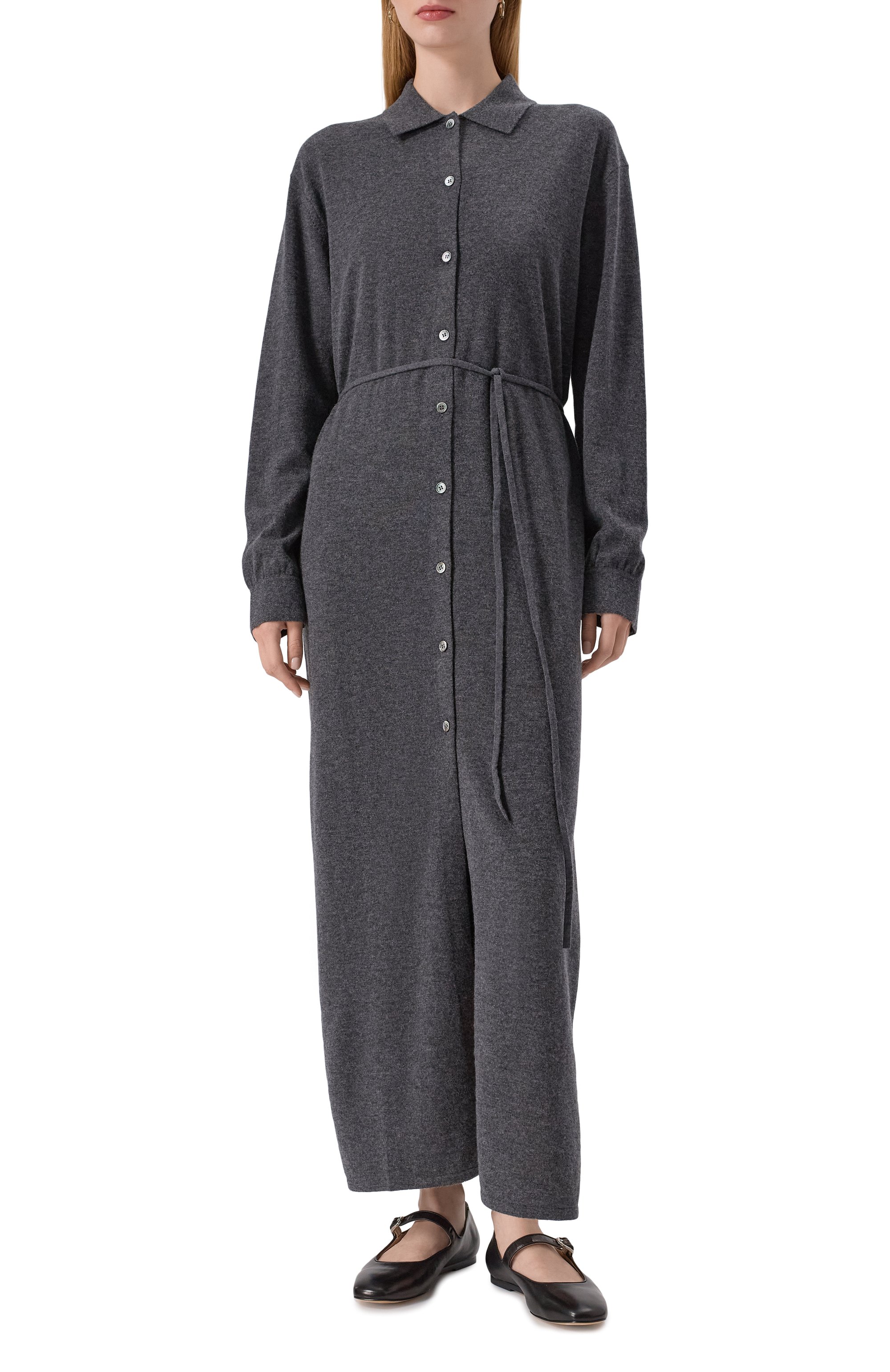 Платье из шерсти и кашемира 12 STOREEZ серого цвета по цене 26000 руб., арт. 134630, фото 3 Платье из шерсти и кашемира 12 STOREEZ, арт. 134630, фото 3