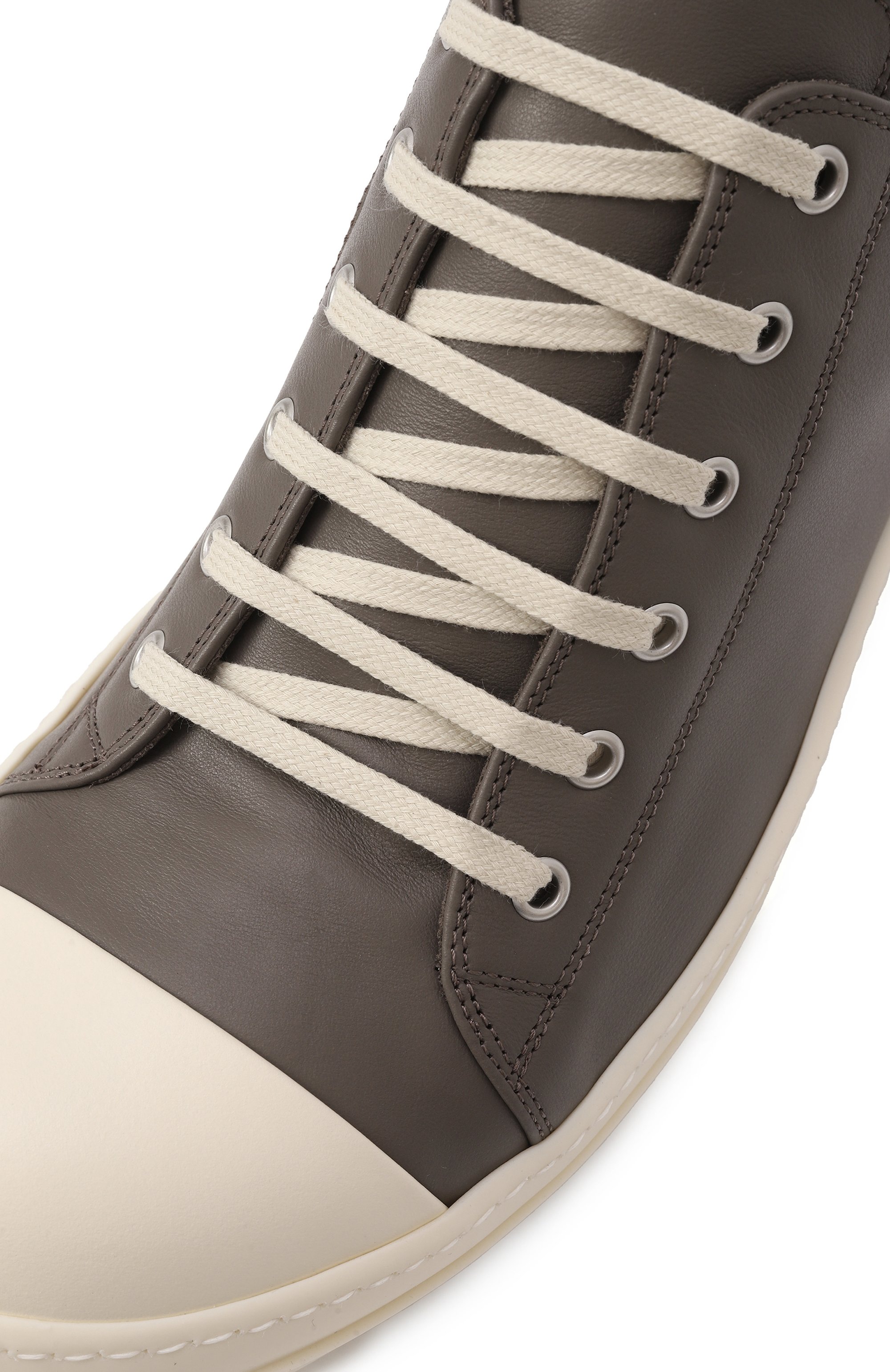 Кожаные кеды hollywood low RICK OWENS, арт. RU01E5891/LC0, фото 7