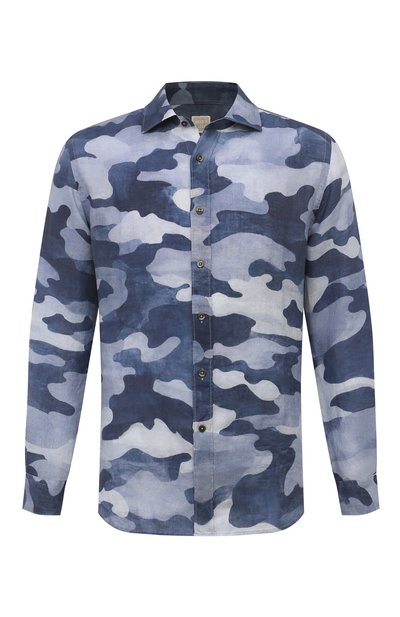 Мужская льняная рубашка 120% LINO, арт. 31ALIM1311/000G248/100