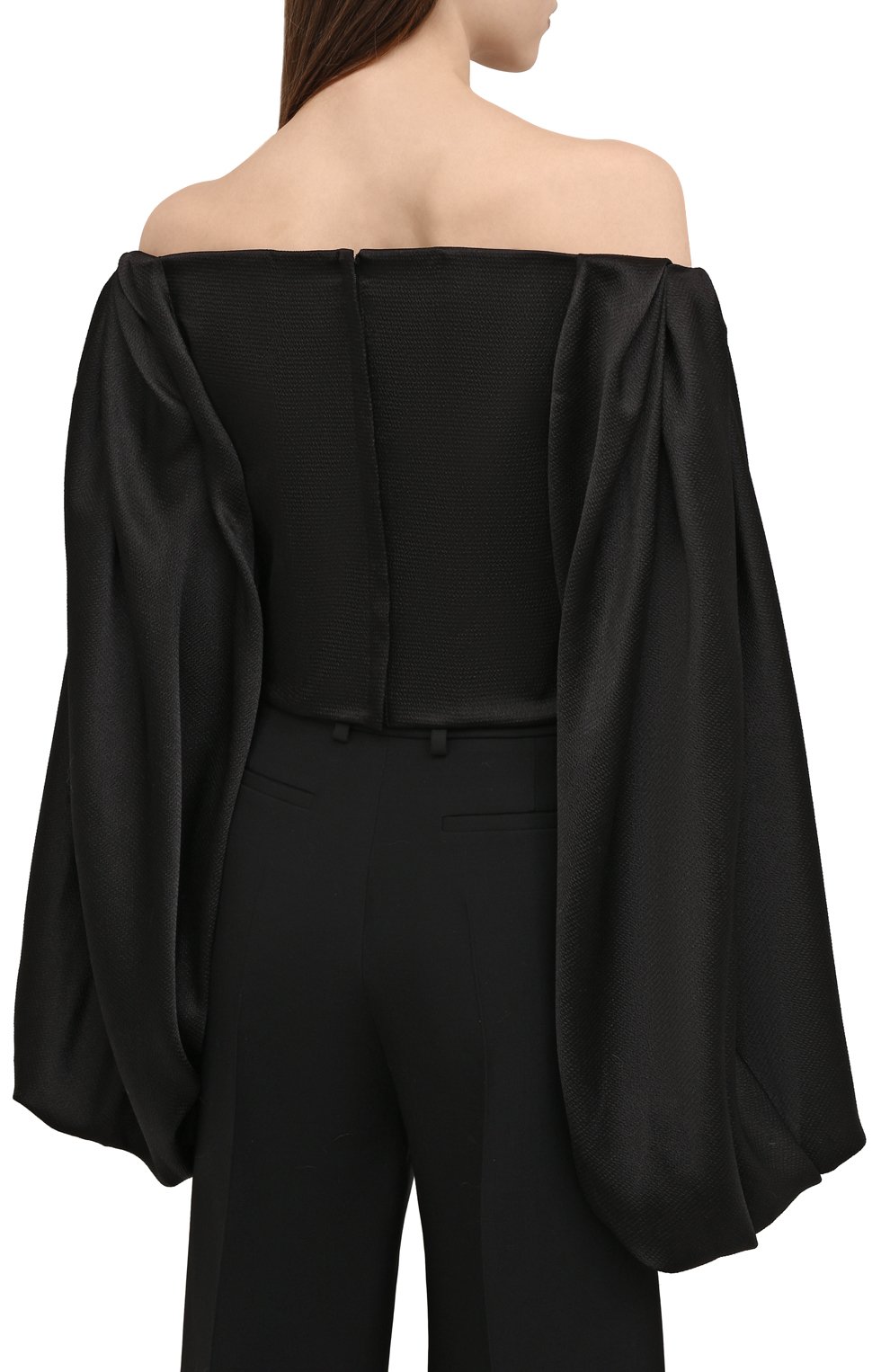 Топ SOLACE LONDON черного цвета по цене 49100 руб., арт. 0S31044, фото 4 Топ SOLACE LONDON, арт. 0S31044, фото 4
