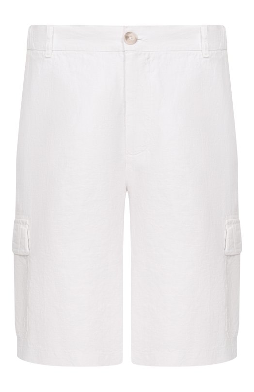 Льняные шорты 120% Lino 33ALIM29D4/0476/000 Белый 33ALIM29D4/0476/000