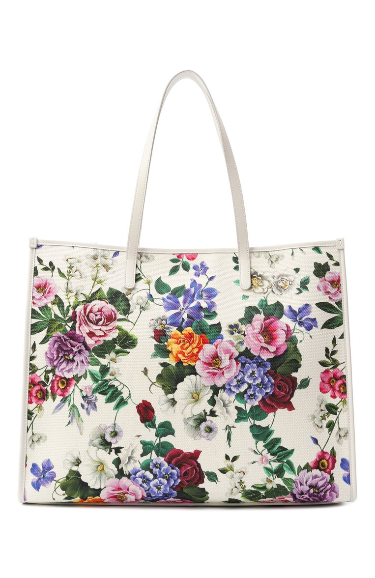Женская сумка-тоут DOLCE & GABBANA белого цвета, арт. BB2274/AI354 | Фото 6 (Размер: large; Материал: Текстиль)
