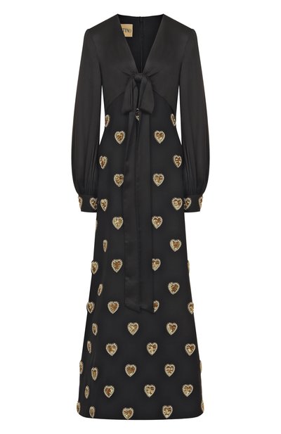 Женское платье из шерсти и шелка VALENTINO, арт. 7B3VDLQ1/1CF