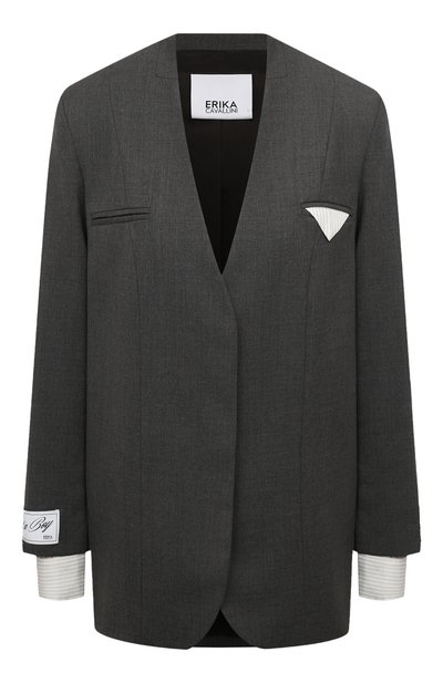Женский шерстяной жакет ERIKA CAVALLINI, арт. P4WZ01