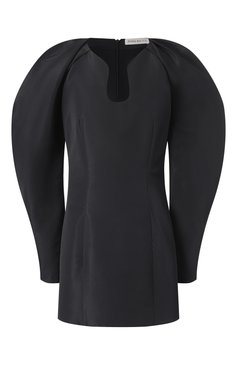 Женское платье NINA RICCI черного цвета, арт. 24ACR0036PL0440 | Фото 1 (Материал сплава: Проставлено; Материал внешний: Синтетический материал; Рукава: Длинные; Длина Ж (юбки, платья, шорты): Мини; Драгоценные камни: Проставлено; Случай: Коктейльный; Стили: Кэжуэл; Женское Кросс-КТ: Платье-одежда)