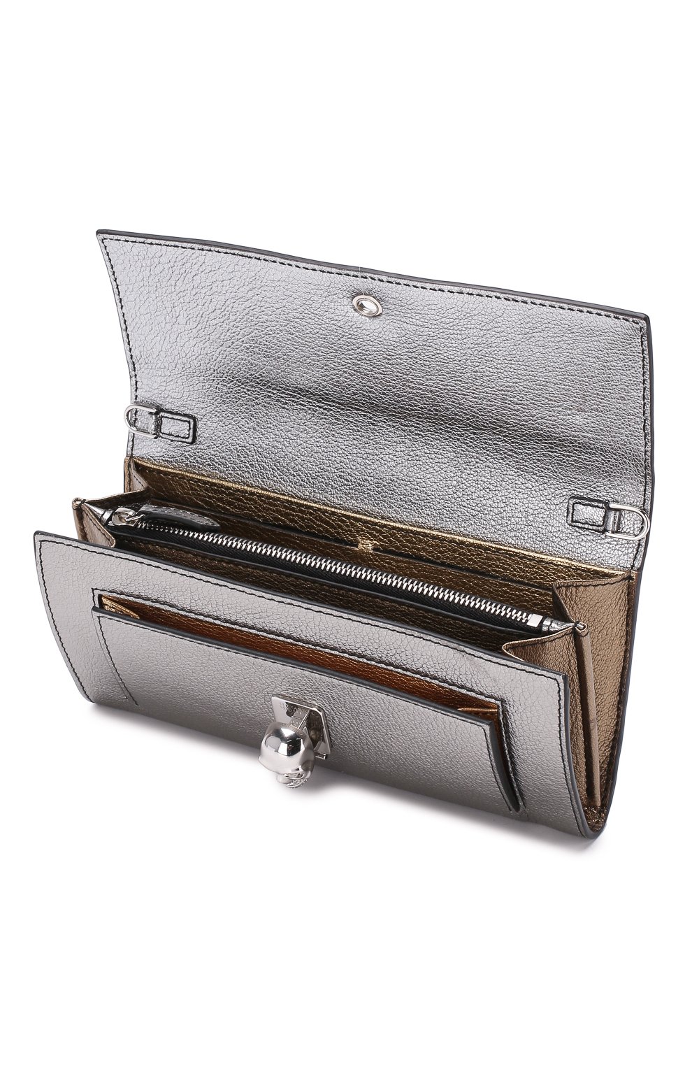 Кожаный кошелек на цепочке ALEXANDER MCQUEEN, арт. 554196/CSS3I, фото 4