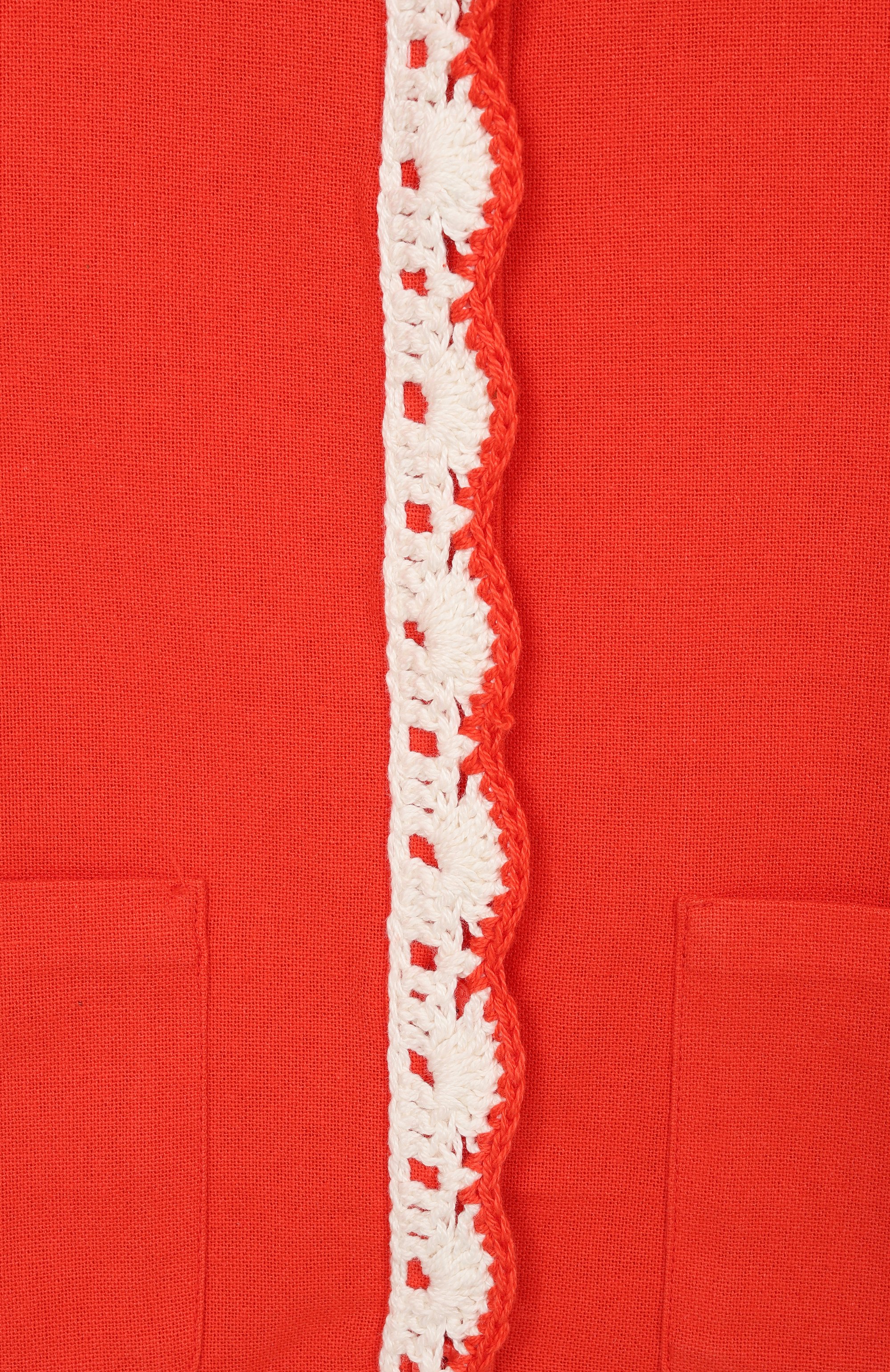 Хлопковая рубашка STELLA MCCARTNEY красного цвета по цене 14650 руб., арт. TY5A31, фото 3 Хлопковая рубашка STELLA MCCARTNEY, арт. TY5A31, фото 3