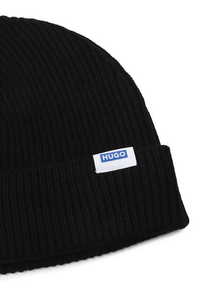 Шапка HUGO BLUE черного цвета по цене 5495 руб., арт. 50551371, фото 3 Шапка HUGO BLUE, арт. 50551371, фото 3