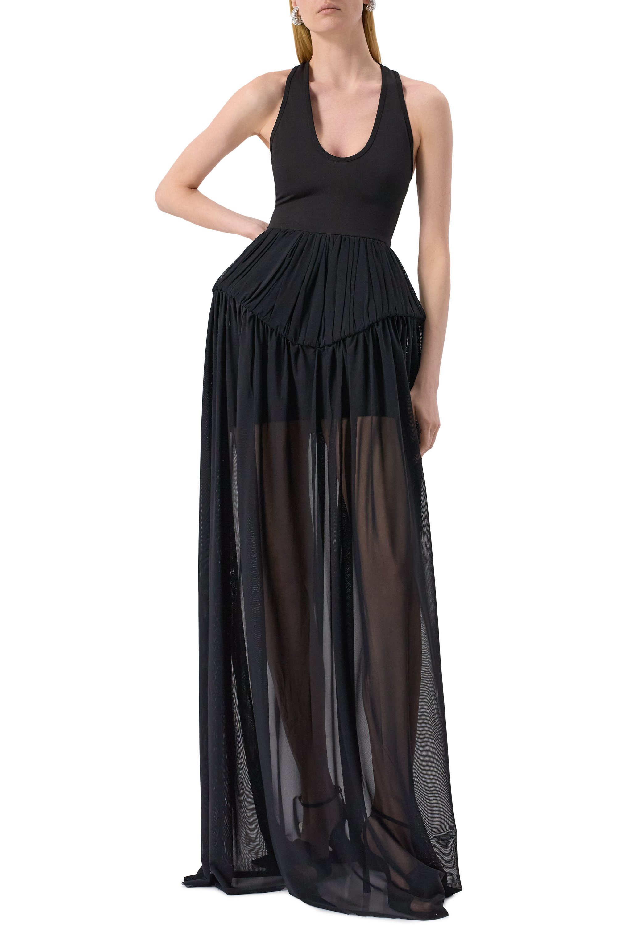 Платье DAVID KOMA черного цвета по цене 236500 руб., арт. RE25DK02DL, фото 2 Платье DAVID KOMA, арт. RE25DK02DL, фото 2