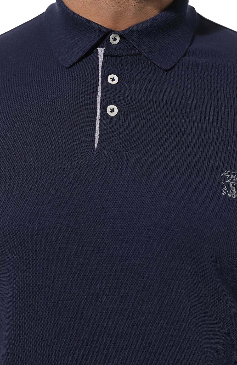 Хлопковое поло BRUNELLO CUCINELLI, арт. ME8548765, фото 5