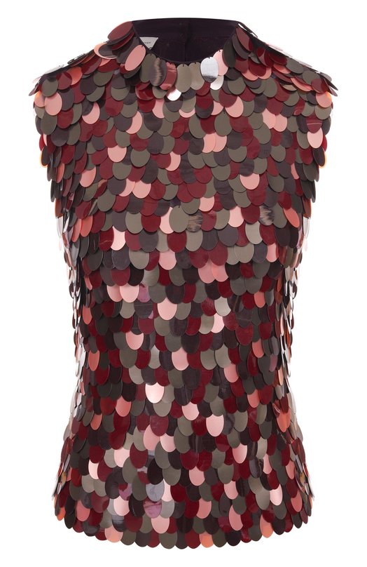 Топ из вискозы Dries Van Noten 252-010795-2317 Бордовый 252-010795-2317