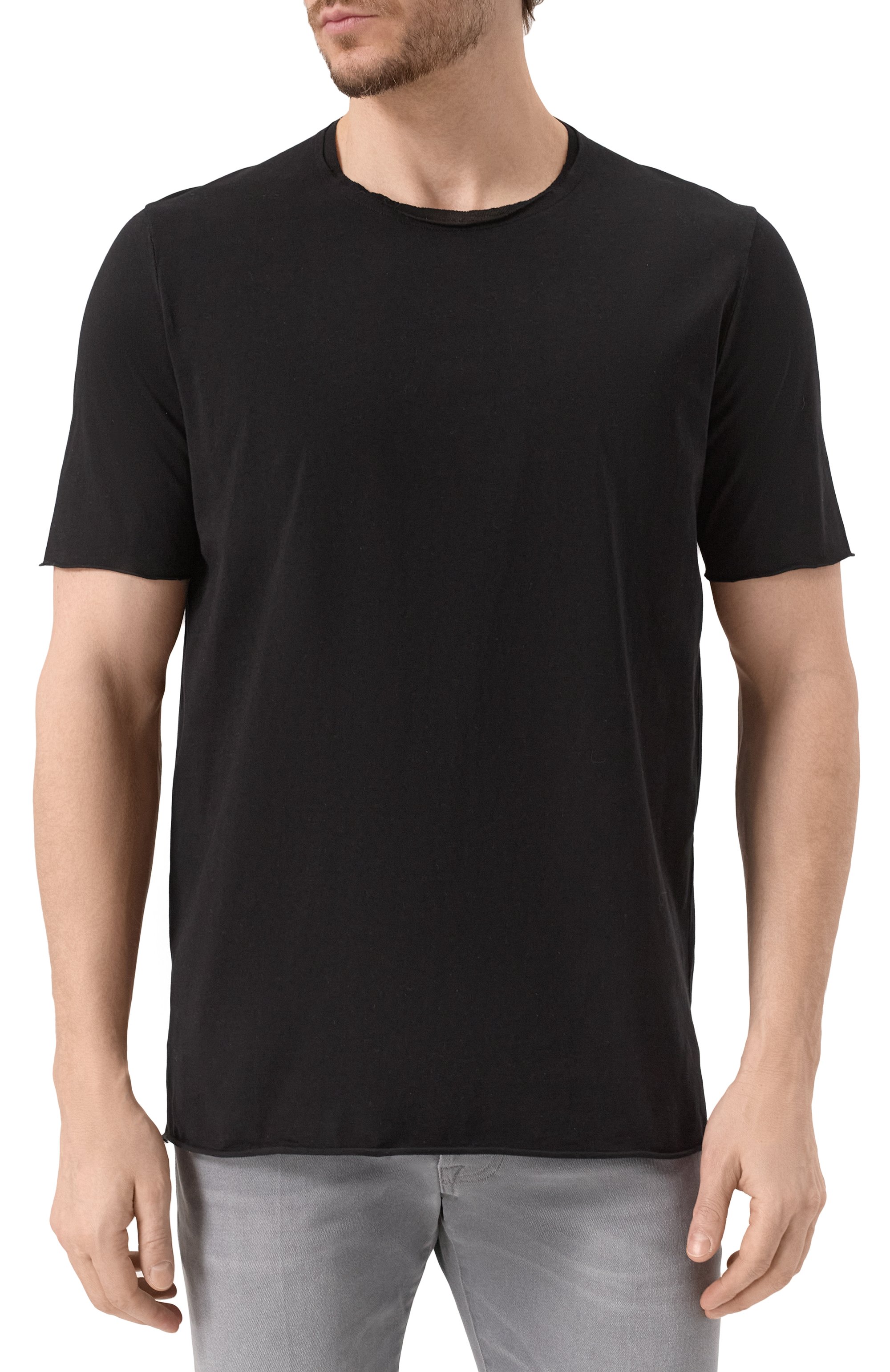 Хлопковая футболка HANNES ROETHER черного цвета по цене 15000 руб., арт. D35DAY.242.213, фото 3 Хлопковая футболка HANNES ROETHER, арт. D35DAY.242.213, фото 3