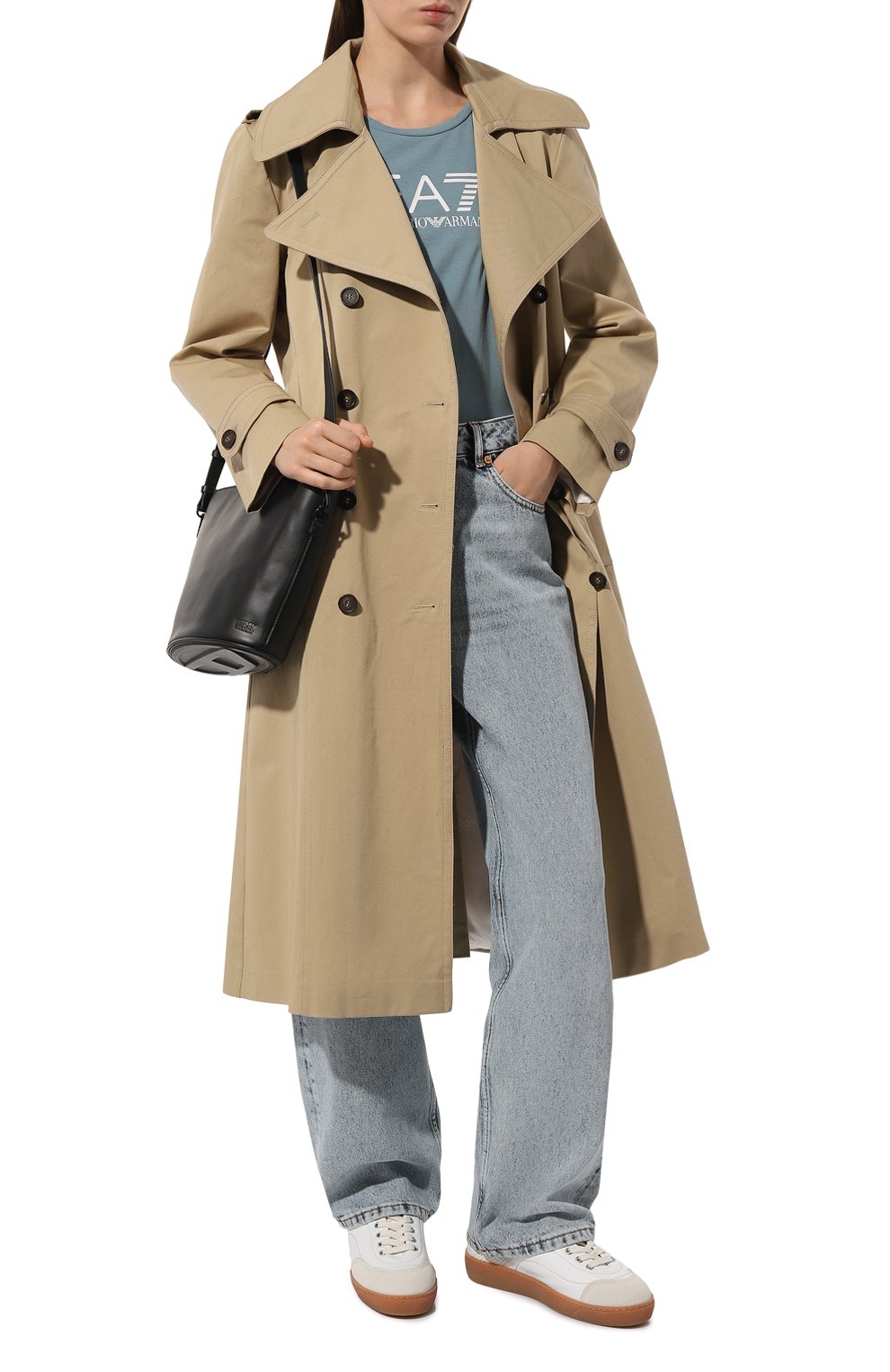 Хлопковая футболка EA7, арт. 8NTT66/TJFKZ, фото 2