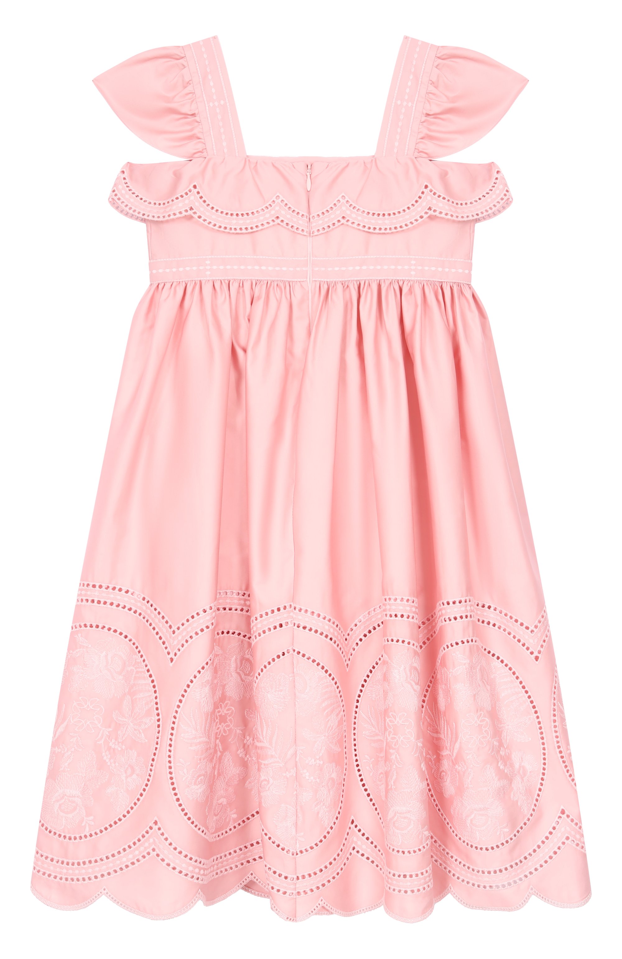 Хлопковый сарафан ELIE SAAB JUNIOR, арт. EFAB100 MXMC/TS0724, фото 2