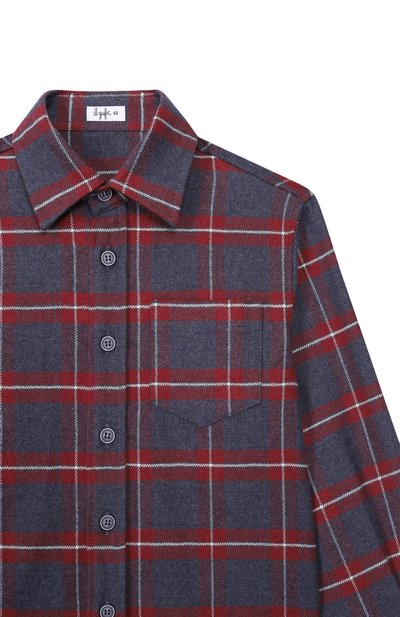 Хлопковая рубашка IL GUFO, арт. A25GCL0010C3165/5-8, фото 3