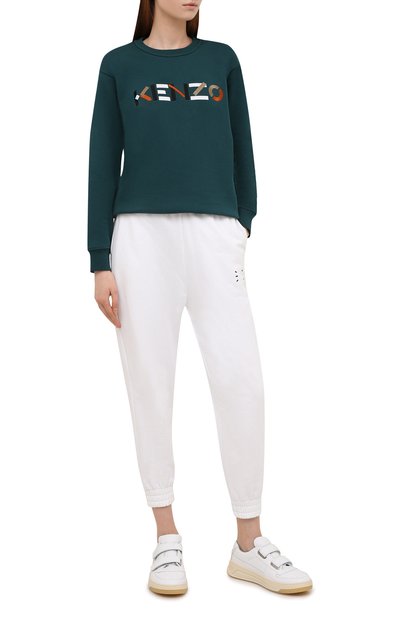 Хлопковый свитшот KENZO изумрудного цвета по цене 26650 руб., арт. FB62SW8204M0, фото 2 Хлопковый свитшот KENZO, арт. FB62SW8204M0, фото 2