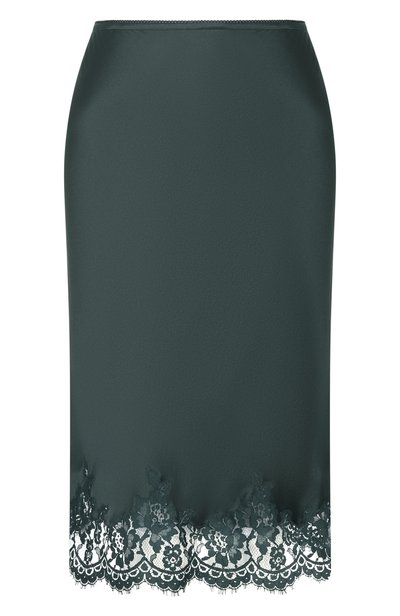 Женская атласная юбка SAINT LAURENT, арт. 863141/Y7G27