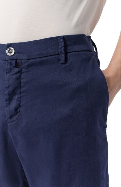 Шорты из хлопка и льна JACOB COHEN темно-синего цвета по цене 59950 руб., арт. JUM_N0017 001 S4269 TR, фото 5 Шорты из хлопка и льна JACOB COHEN, арт. JUM_N0017 001 S4269 TR, фото 5