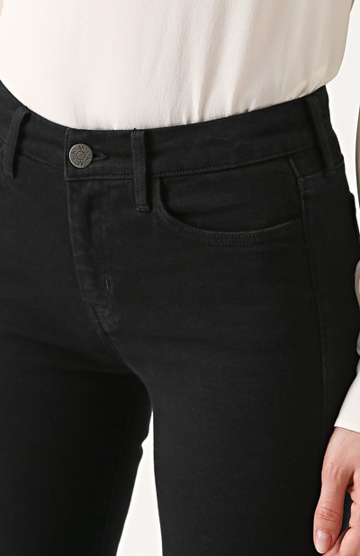 Укороченные расклешенные джинсы с бахромой MIH JEANS черного цвета по цене 25650 руб., арт. W2102175, фото 5 Укороченные расклешенные джинсы с бахромой MIH JEANS, арт. W2102175, фото 5